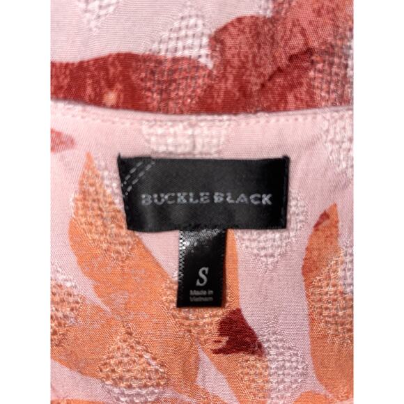 Buckle Black Ladies Small, Pink/Coral, Linen Texture/Chiffon Lined and Hem - Picture 3 of 3
